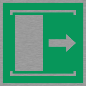 E033 safe condition door slides right to open